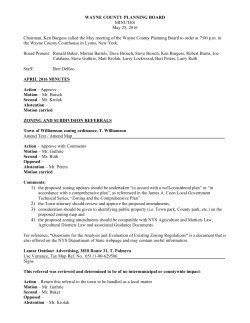 May 25, 2016 - Wayne County NY