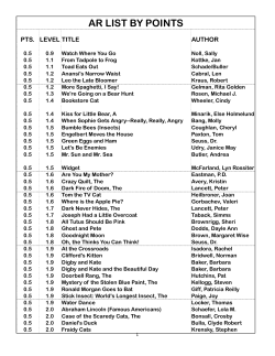QUIZ LIST BY POINTS - Waverly School District 145