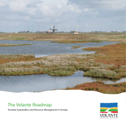 The Volante Roadmap Towards Sustainable Land Resource