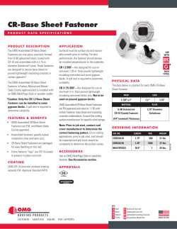 CR-Base Sheet Fastener