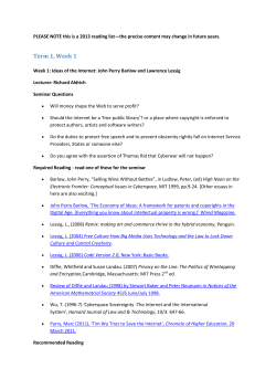 Sample reading list - University of Warwick