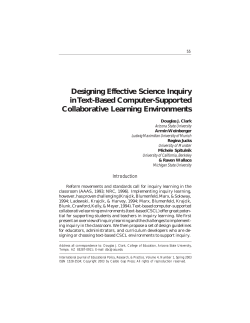 Designing Effective Science Inquiry in Text