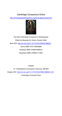 Cambridge Companions Online