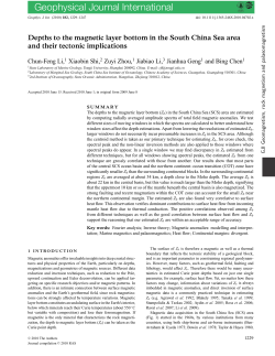 Depths to the magnetic layer bottom in the South China Sea area