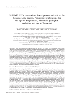 SHRIMP U-Pb zircon dates from igneous rocks