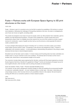 Foster + Partners works with European Space Agency to 3D print