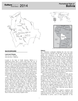 Bolivia - Burnet Middle School