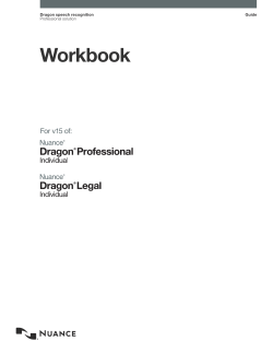 Dragon Individual, v15 Workbook
