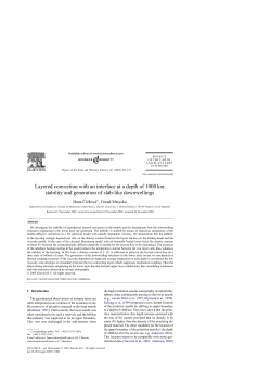 Layered convection with an interface at a depth of 1000 km: stability
