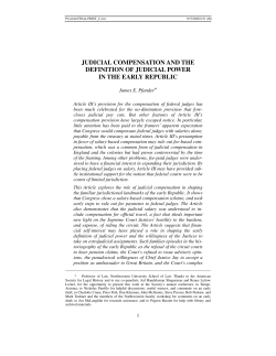 Judicial Compensation and the Definition of