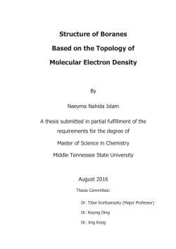 Structure of Boranes Based on the Topology of Molecular Electron
