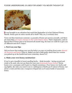 20 uses for honey you