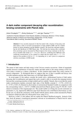A dark matter component decaying after recombination: lensing