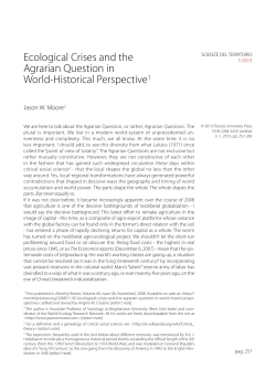 Ecological Crises and the Agrarian Question in World
