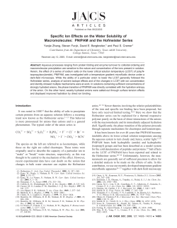 Specific Ion Effects on the Water Solubility