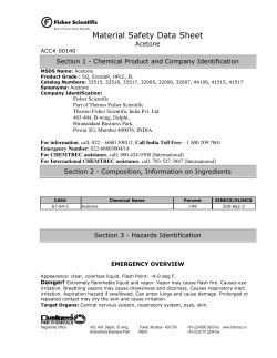 Acetone - Fisher Scientific