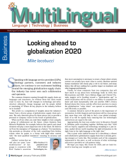 Looking ahead to globalization 2020