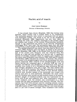 Nucleic acid of insects