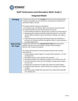 DLM&reg; Performance Level Descriptors&ndash;Math