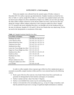 SUPPLEMENT A. Field Sampling Thirty