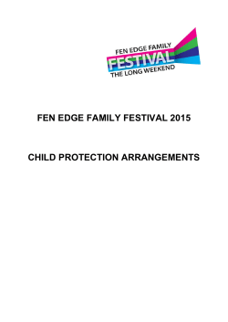 FEN EDGE FAMILY FESTIVAL 2015 CHILD PROTECTION