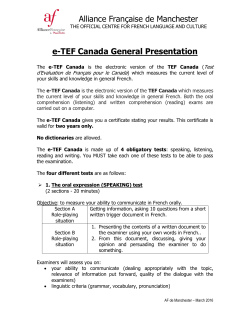 the General Presentation