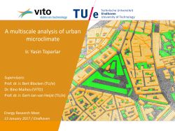 A multiscale analysis of urban microclimate