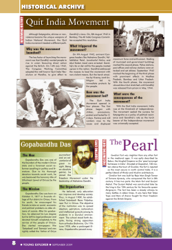 Reviewing History &ndash; Quit India Movement