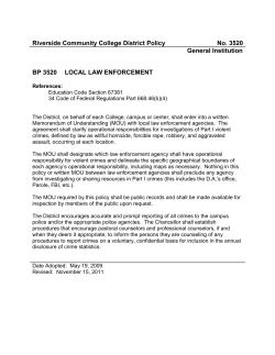 3520 Local Law Enforcement