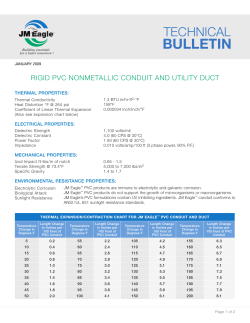 Rigid PVC Nonmetallic Conduit and Utility Duct