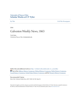 Galveston Weekly News, 1863