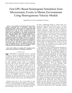 Fast GPU-Based Seismogram Simulation from Microseismic Events