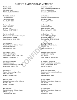 confidential - California Forestry Association