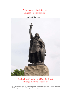 A Layman`s Guide to the English Constitution