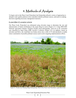 Methods of Analysis - Plum Creek Watershed Partnership
