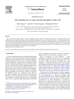 The misbehavior of value and the discipline of the will