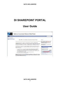 DI Portal_User Guide - Defence Investment
