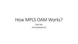 How MPLS OAM Works?