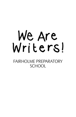 jubilee poems - Fairholme Preparatory School