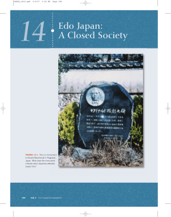 Edo Japan: A Closed Society