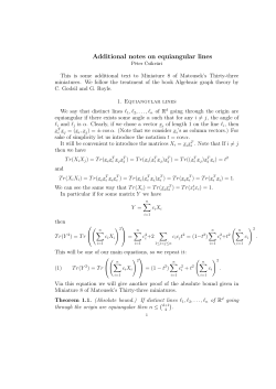 Additional notes on equiangular lines
