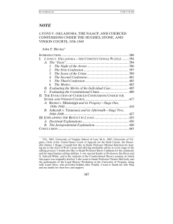 NOTE - Virginia Law Review