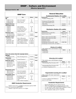 Requirements - GenEd program