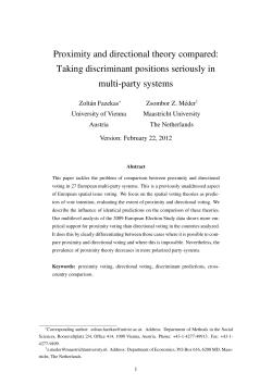 Taking discriminant positions seriously in multi