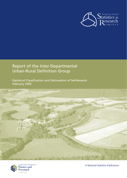 Statistical Classification and Delineation of Settlements