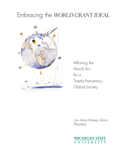 Embracing the World Grant Ideal