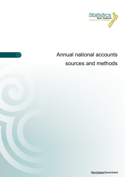 Annual national accounts sources and methods