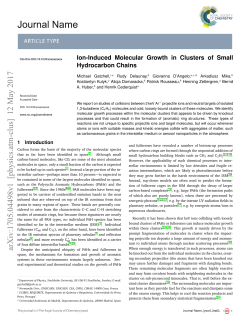Ion-Induced Molecular Growth in Clusters of Small Hydrocarbon