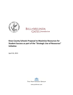 Strategic Use of Resources