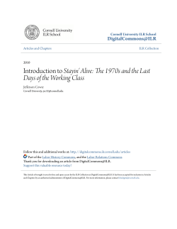 Introduction to Stayin` Alive: The 1970s and the Last Days of the